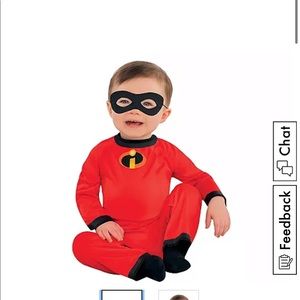 Baby jack incredibles costume 12-24 Months